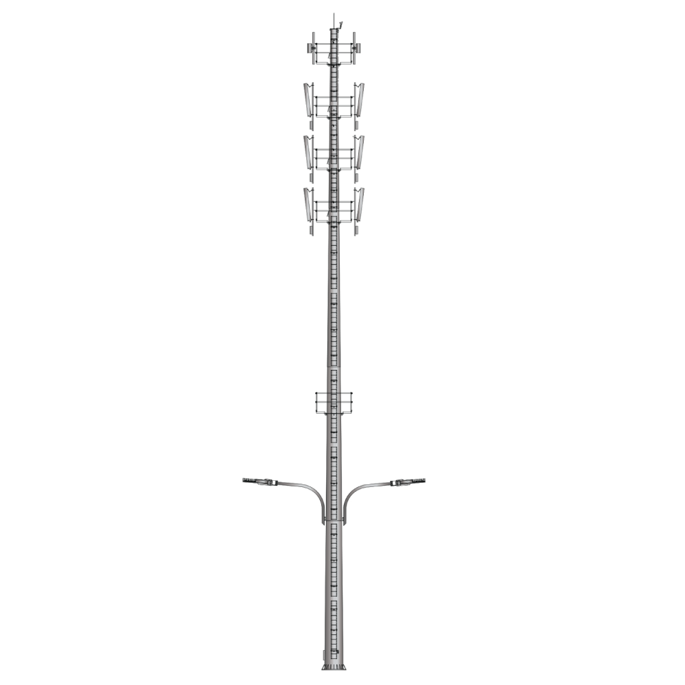 45M Monopole 4 Station - 2