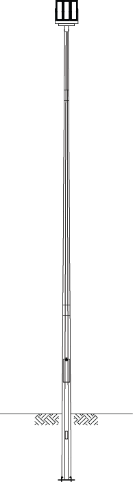 Octagonal Pole - Floodlight