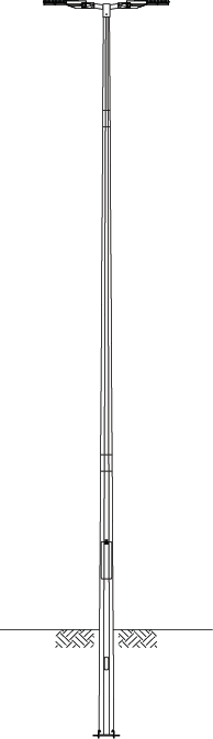 Octagonal Pole - Spigot Arm