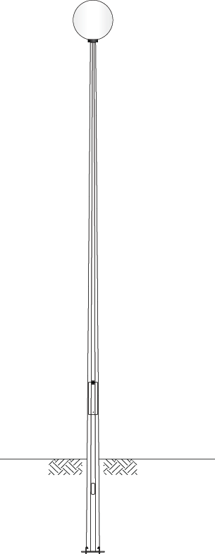 Octagonal Pole - Compound Light